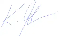 Klaus Iohannis, podpis