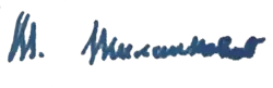 Milutin Milanković – podpis
