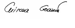 Mircea Geoana, podpis