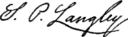 Samuel Pierpont Langley – podpis