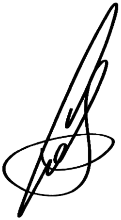 Sergej Semjonovič Sobjanin, podpis