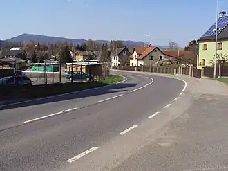 Děčínská ulice mezi Českou Lípou a Dolní Libchavou