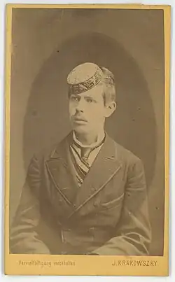 Simon Schwerdtner jako poručík (1874)