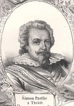 Portrét Šimona Partlice z roku 1861.