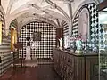 Sakristie paláce de la Pena v Sintře (Portugalsko)