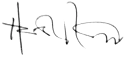 Harold Kroto – podpis