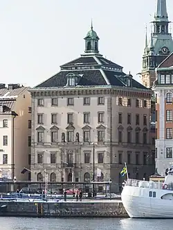 Kancelářská budova z roku 1901 v centru Stockholmu