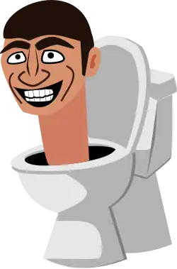 Ilustrativní ztvárnění Skibidi Toilet