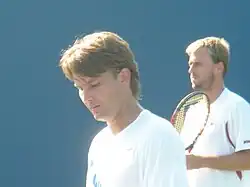 David Škoch (vpředu) se spoluhráčem Marachem