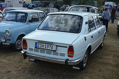 Škoda 105 L, model 1976 a 1977