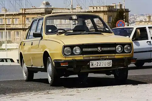 Škoda 120 LS, model 1976 až 1979