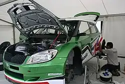 Druhá evoluce vozu Škoda Fabia S2000 v roce 2010