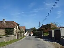 Vesnická zástavba ve Skrýšově