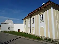 Západní průčelí zámku (rok 2019)