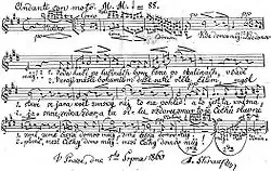 Původní Škroupův zápis