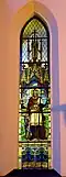 Vitrážové okno sv. Václava presbytáře děkanského kostela Nanebevzetí Panny Marie ve Skutči