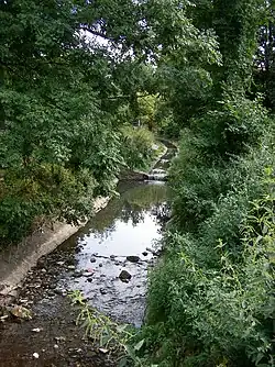 Červený potok ve Slaném