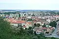 Pohled na město z vrcholu Slánské hory