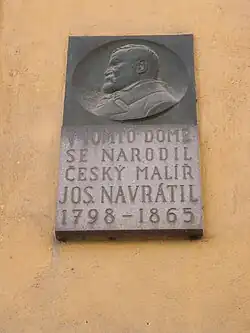 Pamětní deska Josefa Navrátila, Slaný