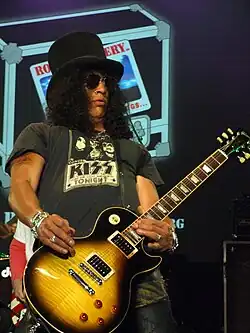 Slash on stage in Nijmegen, the Netherlands, 2005