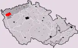 Slavkovský les na mapě Česka