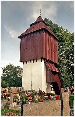 Zvonice u kostela Svatého Jana Křtitele