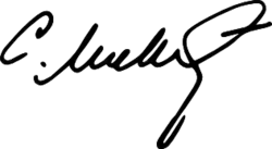 Slobodan Milošević, podpis