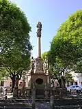 Sloup se sousoším; Morový sloup (Mohelnice).JPG
