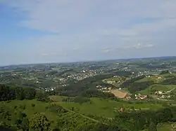 Pohled na část občiny Kungota