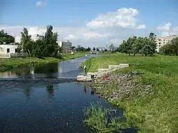 Řeka ve městě Sluck