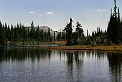 Jedno z jezer na území divočiny.