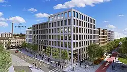 Smichov City, vizualizace 5 - ulice Za Ženskými domovy