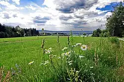 v místě zaniklé osady Újezd