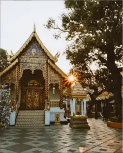 Chrám Wat Phra That Doi Suthep v Čiang Mai