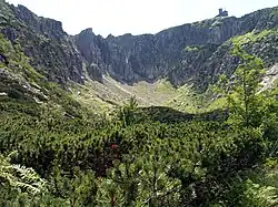 Velká Sněžná jáma z údolí