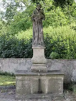 Socha sv. Antonína Paduánského, Mnichovo Hradiště.JPG