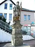 Socha svatého Floriána v ulici Hakenově v Ústí nad Orlicí