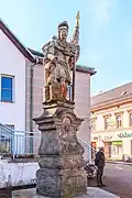 Socha svatého Floriána v ulici Hakenově v Ústí nad Orlicí