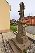 Památkově chráněná socha svatého Jana Nepomuckého