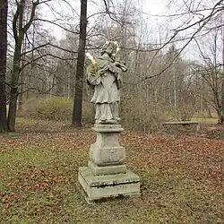 Socha svatého Jana Nepomuckého v Městských sadech v Pelhřimově (Q38047269) 01.jpg