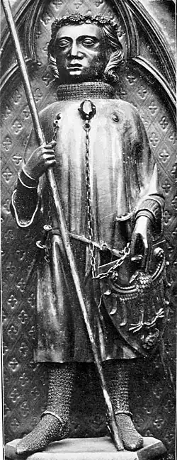 Soška sv. Patrokla z relikviáře v Soestu