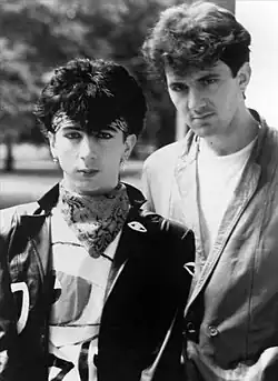 Soft Cell roku 1983; Marc Almond (vlevo) a David Ball.