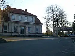 Sokolovna v Blovicích z Tyršovy ulice