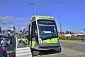 Solaris Tramino S111o pro polský Olsztyn vystavený na veletrhu TRAKO 2015