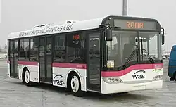 Solaris Urbino 10 na varšavském letišti