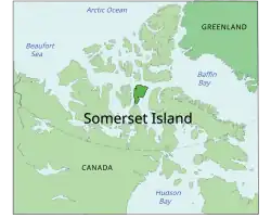 Mapa s vyznačeným Somersetem