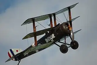 Replika Sopwithu Triplane ze Shuttleworth Collection