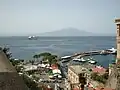 pohled na Vesuv, Sorrento