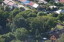 Pohled na hřbitov z vrchu Hněvín