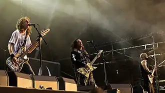 Soulfly vystupují na Rockharz Open Air v Německu, 2015